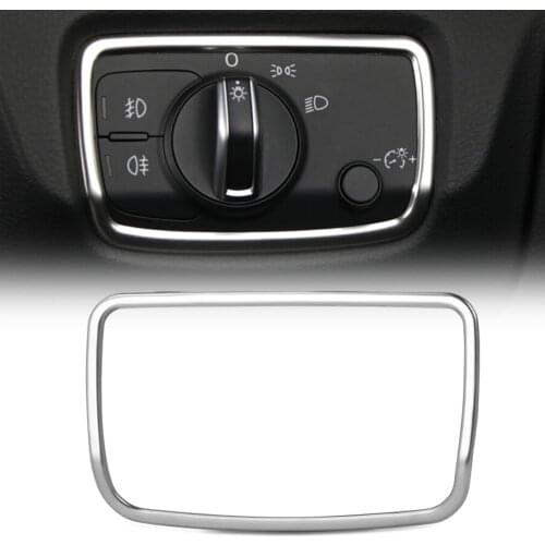 Car Headlight Switch Frame Decorative 3D Sticker For Audi A3 8V Sedan Hatchback Sportback 2013 2014 2015 2016 2017 2018 2019