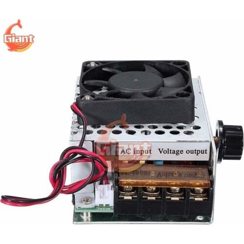 AC 110V-220V 4000W Motor Speed Controller SCR Adjustable Control Dimming Dimmers Voltage Regulator Thermostat Import High-power