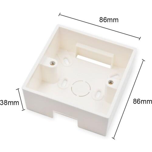 High Quality External Mounting Wall Mount Switch Junction Box 86*86*38mm Thickened for 86 Type Standard Switches and Sockets