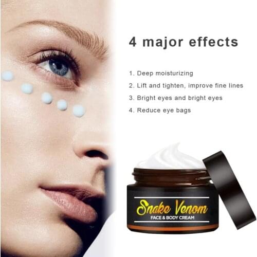 Snake Venom Eye Cream Dark Circle Eyes Bags Fat Granule Remover Face Srerum Anti-Aging/Puffiness Moisturizing Eye Care TSLM1