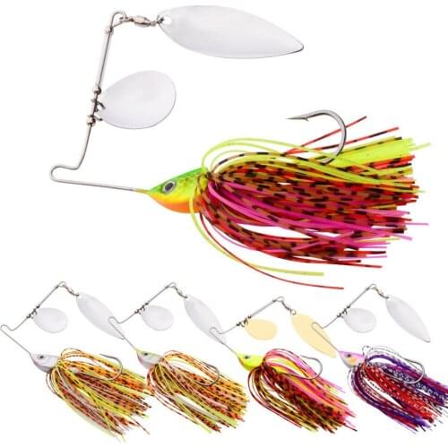 1Pcs Sequin Beard 10g 15g 20g Fishing Tackle Jig Hard Bait Fishing Spinnerbait Great Black Bass Metal Fish Mouth Pike Bait