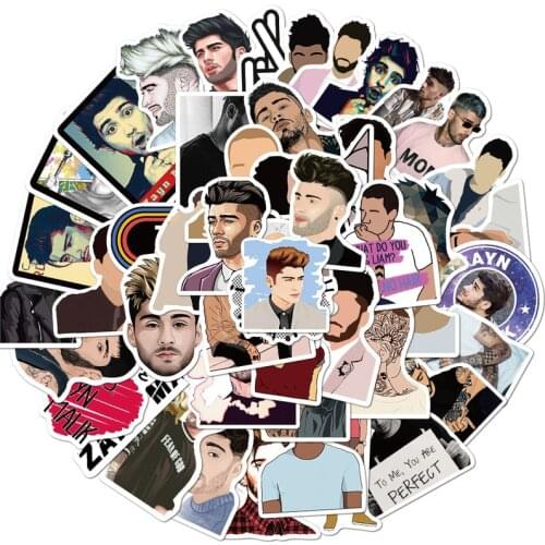 10/50PCS British Singer Zayn Malik Stickers Waterproof Snowboard Laptop Luggage Fridge Guitar Graffiti Decal Sticker for Kid Toy