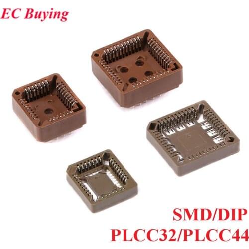 10pcs PLCC32 PLCC44 SMD DIP SOP IC Socket Connector Adapter Converter Connectors IC Holder Test Base