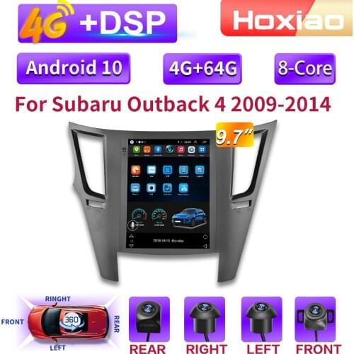 360 auxiliary system 4G Android 10 Car Radio Multimedia Video Player For Subaru Outback 4 BR Legacy 5 2009-2014 Navigation 2din