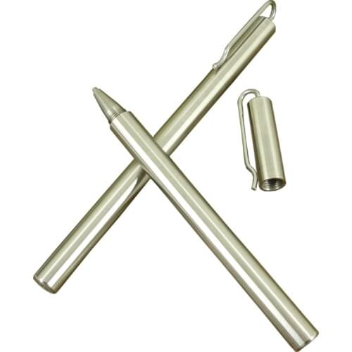 ACMECN 47g Heavy Stainless Steel Pen Office & School Writing Stationery Unisex High Quality 0.5mm Gel ink Pen for Birthday Gifts