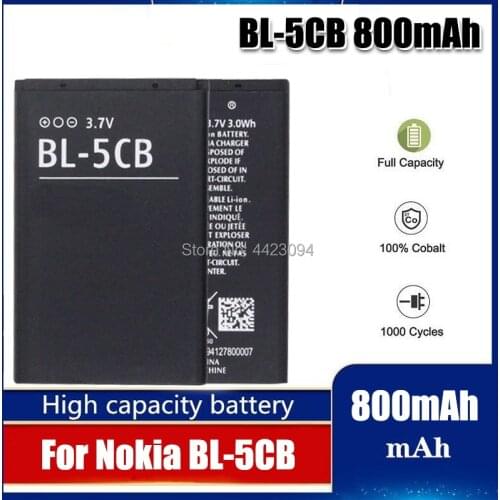 BL-5CB Battery For nokia 1000/1010/1100/1108/1110/1111/1112/1116/2730/1616/1800 Battery BL-5CB BL 5CB Battery SanErqi