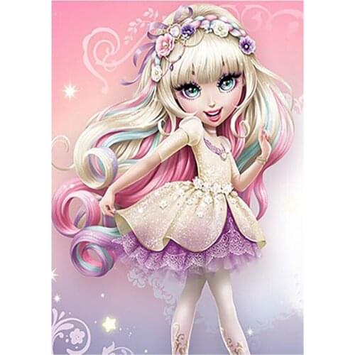 Full Square/Round Drill 5D DIY Diamond Painting "Unicorn Girl" Embroidery Cross Stitch Rhinestone Kids Room Decor FH1173