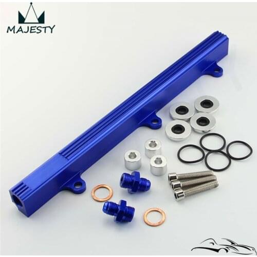 Aluminum Fuel High Flow Injector Rail FIT C*ivic EG EK B16 B18 B16a B18a B16b BLUE