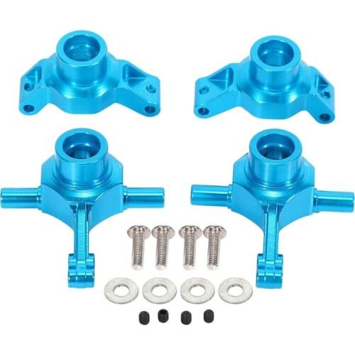 Aluminum Alloy Front Rear Knuckle Arm Steering Cup Upright Hub Carrier for 1/10 RC Car Tamiya TT-02 TT02 Upgrade Parts