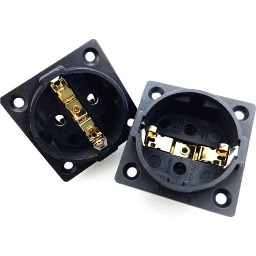 Audio Adapter 16 Amp 250V EU Plug Standard Wall Plug 86 Square Panel Socket