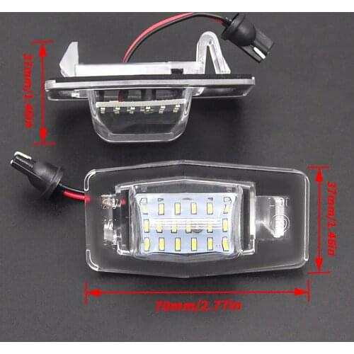 CAR LED License-Plate-Light Lamp Led Number Plate Error Free For Ford Escape01-07/Mercury Mariner 05-07/Mazda MPV/Protege