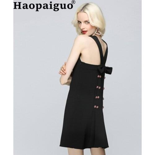 Black Backless Mini Dress Summer 2019 Sleeveless Basic Wear Wrap Bodycon Dress Women Solid Evening Night Party Dresses Women
