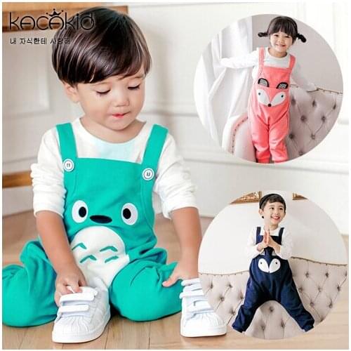 Totoro Fox Baby Pants Boys Girls Casual Harem Pants Baby Girl Clothes Newborn Infant Loose Trousers Overalls Cute Cartoon Pants