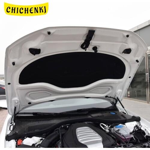 For Audi A6 C7 2011-2018 Car Heat Sound Insulation Cotton Front Hood Engine Firewall Mat Pad Cover Noise Deadener Accessories