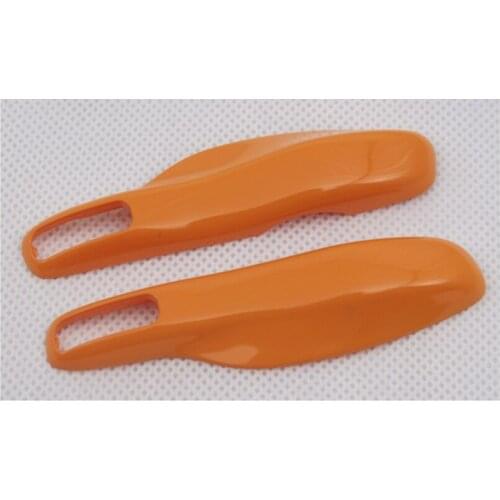 GLOSS ORANGE Hard Plastic Remote Key Fob Shell Protection Case Cover For Porsche Cayenne Panamera Macan 911 Boxster