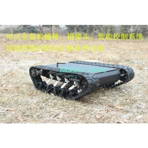 Caterpillar suvs Crawler robot chassis rubber tracks big load hanging crawler robot chassis, mechanical arm