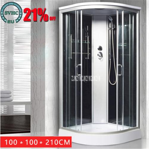 H8003 Household Bathroom Shower Room High-quality Home One-piece Integrated Bath Room Sauna Rooms Shower Rooms (100x100x210CM)