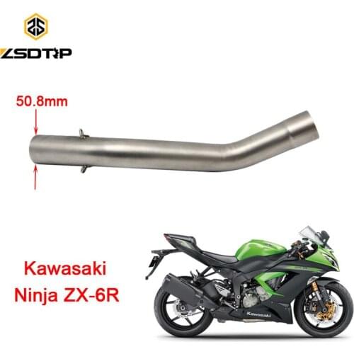 Good shipping ZSDTRP Motorcycle Modifiy exhaust pipe case for kawasaki ZX-6R 09-14 model Stainless steel material