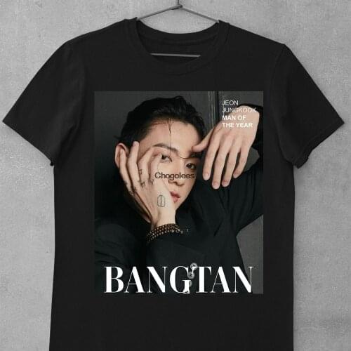 JUNGKOOK Magazine Cover T shirt Shirt Retro Merch Aesthetic Clothing BA019