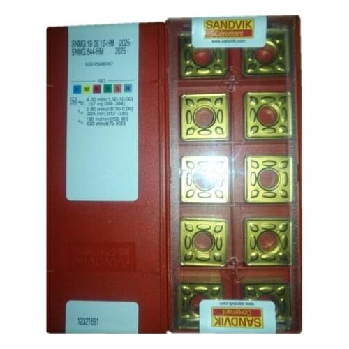 10PCS CARBIDE INSERT SNMG 190616-HM 2025