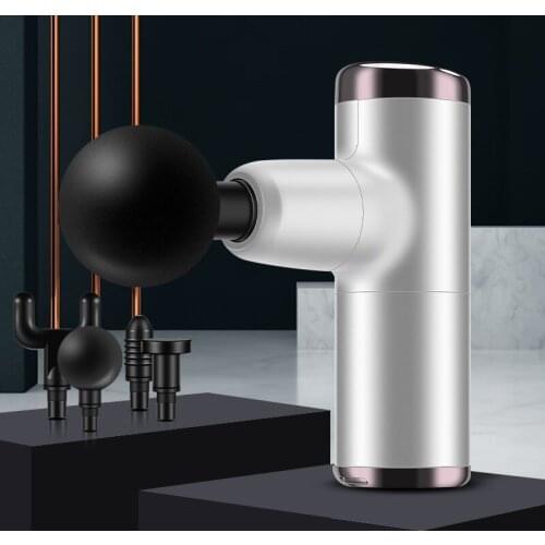 Pocket Fascia Gun Muscle Relax Mini Massage Gun Relaxer Muscle Pain Relief Slimming 4-Color for Unisex Portable Rechargeable