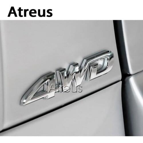 Atreus 3D 4WD 4x4 Metal Car styling Metal sticker For Kia Rio Ceed sportage Honda civic Renault duster Volvo Subaru Accessories