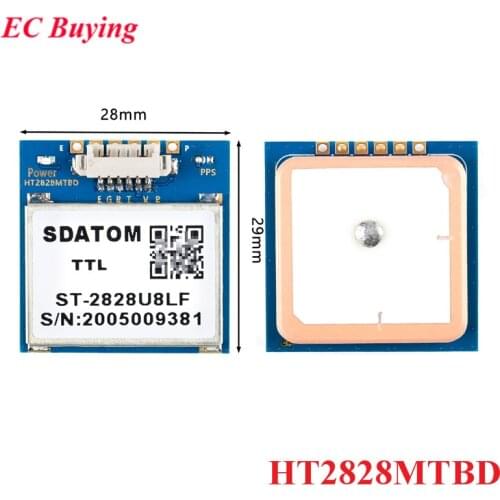 HT2828MTBD GPS/Beidou G-MOUSE Positioning Board Module AG3331 with FLASH Memory Module UART/TTL232 GPS Antenna