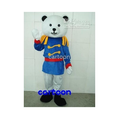 Navy Bear cartoon Mascot Costume Fancy Dress Animal mascot costume free shipping