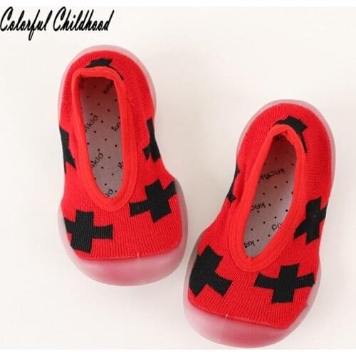 Spring autumn Newborn baby socks with rubber soles cozy anti-slip Room shoes socks for toddler boy/girls First walking slipper