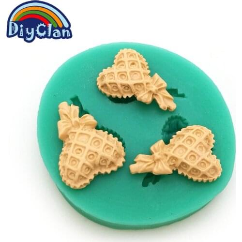 New heart lollipop cell phone decoration DIY silicone fondant cake molds chocolate mould Confectionery tools baking F0612AX35