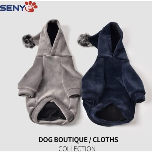 Pet Dog Clothes Winter Autumn Cotton Hoodies Thicken Warm Soft For Small Medium-Size Dog Vest Pet Supplies Teddy Cute Sweatshirt
