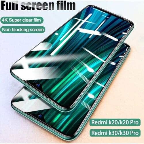 Genuine Full Cover protective Black Glass For Redmi K20 K30 K 20Pro K30Pro Screen Protector HD Redmi30 k 30 pro readmi20 k20Pro