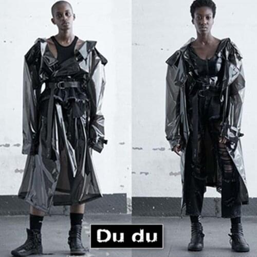 50x124CM Translucent Transparent TPU Jelly Membrane Fabric Raincoat Clothing Bag Fabric Creative Waterproof Film Fabric DIY