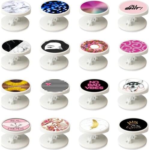 Folding Mobile Phone Holder Stand Cartoon Smartphone Grip For iPhone Samsung Huawei Support Telephone