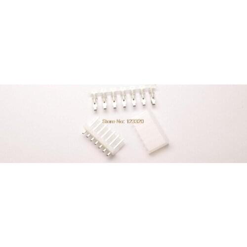 50sets/lot Molex Connector 7Pin,Pitch:3.96MM(.156"), Top Entry Type Locking Header + Terminal + Housing, Molex3.96-7P