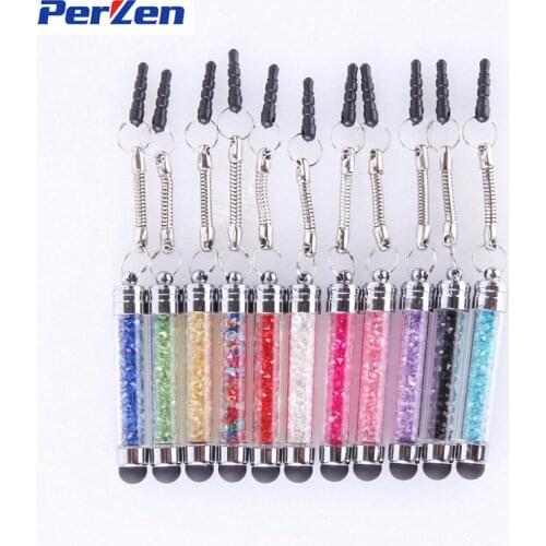 10pcs/Pack Luxury Crystal Universal Touch Screen Pen For Iphone ,Tablet PC ,Laptop Universal Stylus Pen For Android Phones
