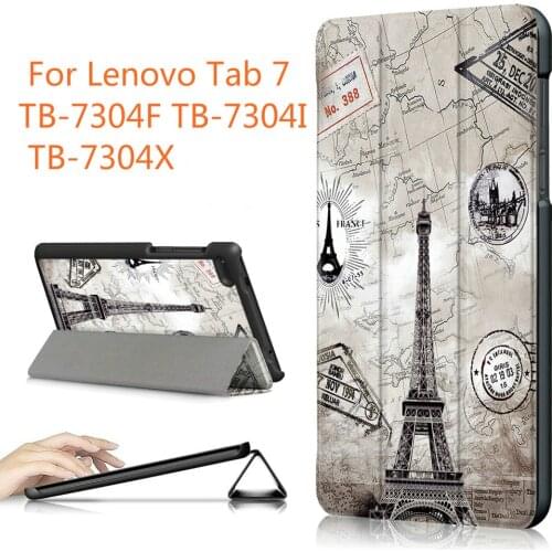 Slim Magnetic Folding cover Case For Lenovo Tab 7 Essential TB-7304F TB-7304I TB-7304x Cover For Lenovo Tab 7 Essential case