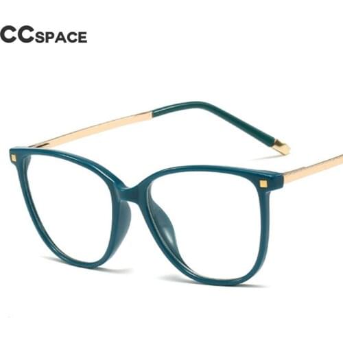 45623 Square Rice Nail Anti-blue LightGlasses Frames Narrow Acetic Acid Metal Women Rivet Styles Optical Fashion Computer Glasse