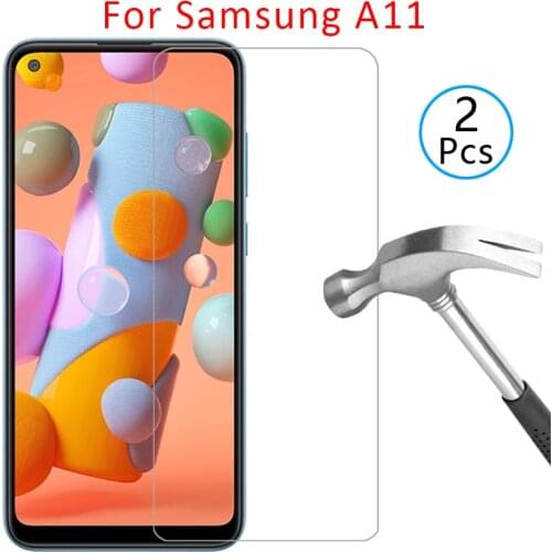 Tempered glass screen protector case for samsung a11 cover on galaxy a 11 11a protective phone coque bag samsun samsumg sansung