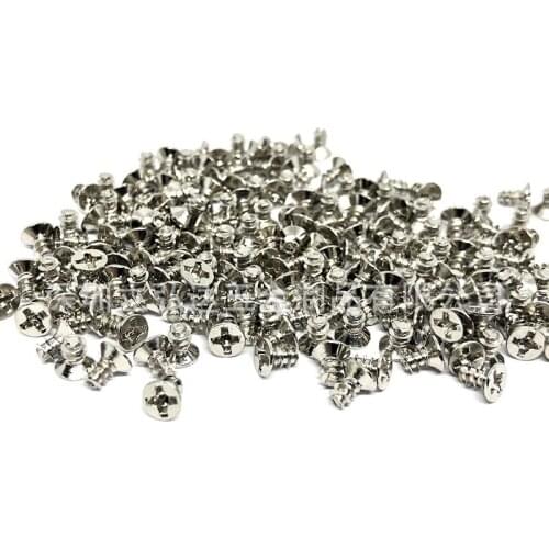 Iron-nickel plated M1-M2 electronic small screws cross countersunk self-tapping screws stainless steel screws