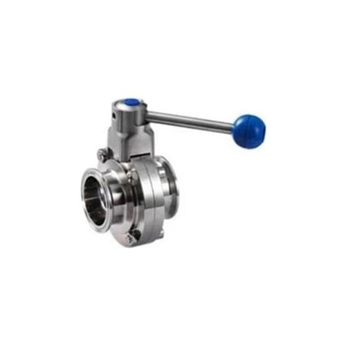 1'' 25mm Sanitary Stainless Steel Tri Clamp Butterfly Valve - Pull Trigger