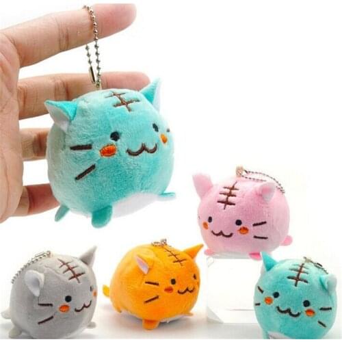 10pcs/lot cat DOLL Plush Stuffed TOY , Key chain DOLL Gift BAG Pendant TOY Wedding Bouquet Gift