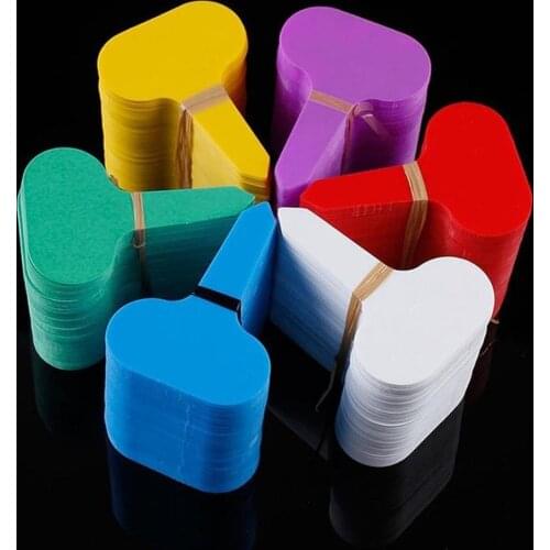 100Pcs/Set T-type Garden Tags Pot Label Plastic Flower Label Nursery Garden Decoration Thick Tag Markers
