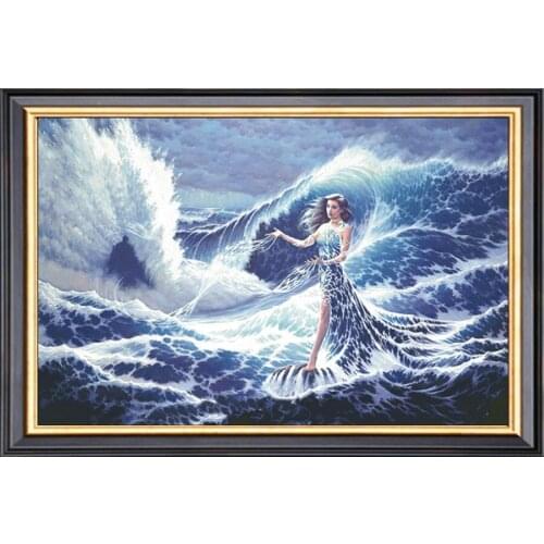 14/16/18/28 Autumn park Gold Needlework,People Bricolage Woods DMC Cross stitch,Embroidery kits 14CT Girl