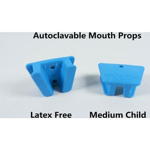 2Pcs/Box Dental Mouth Prop Bite Block NoLatex Props Rubber Inner Props Medium ChiId Autoclave 134