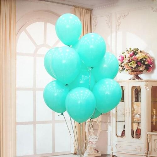 30pcs Mint Green Balloons 10inch Thick mint Blue Latex Balloon Wedding Birthday Party Decor Kids Adult Globos Supplies baby show