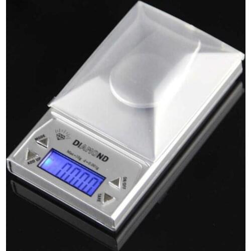 50pcs/lot 10g/0.001g High Guality Digital Electronic Pocket Jewelry Diamond Weighting Scale Weight Balance Scales SN2396