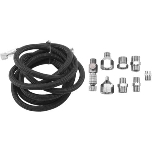 10Pcs Airbrush Adapter Set ,Airbrush Quick Release Disconnect Fitting Connector Female Couplings Braided Airbrush Hose