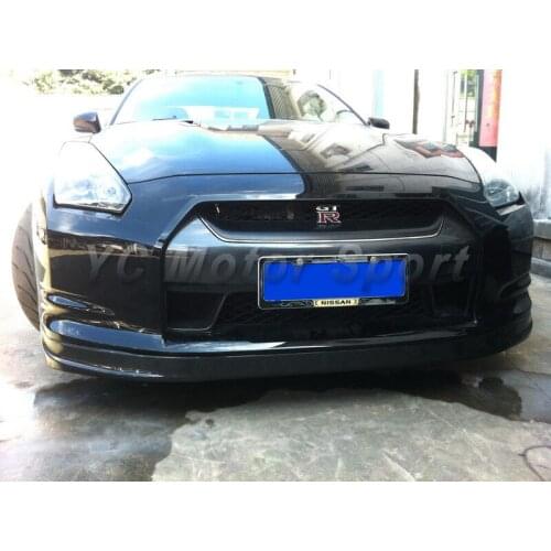 Car Accessories Carbon Fiber OEM Style Front Diffuser Fit For 2008-2011 R35 GTR Front Lip with Undertray
