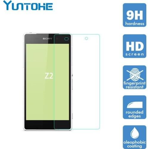 For Sony Xperia Z2 Film Screen Protector Tempered Glass For Sony Xperia Z2 Glass Ultrathin Protective For Sony Z2 100pcs/lot